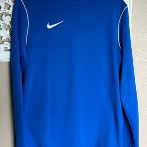 Nike Royal Blue Long Sleeve Top with White Accents